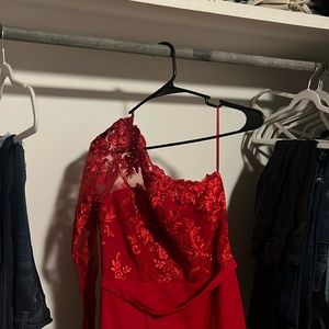 Beautiful red prom dress